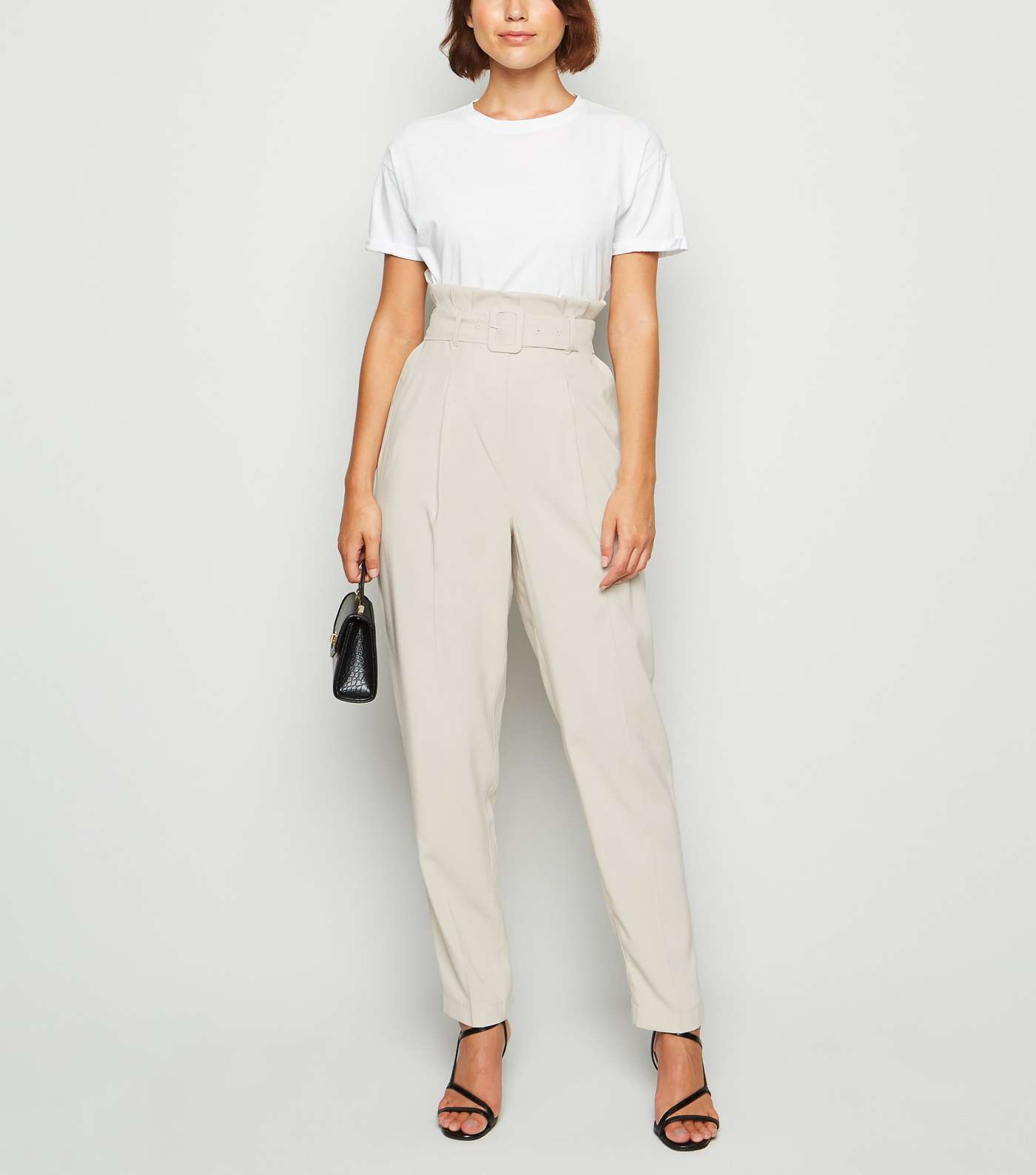 Tall Stone High Waist Tapered Trousers