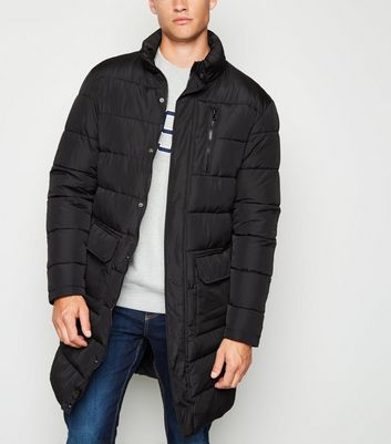 mens longline padded coat