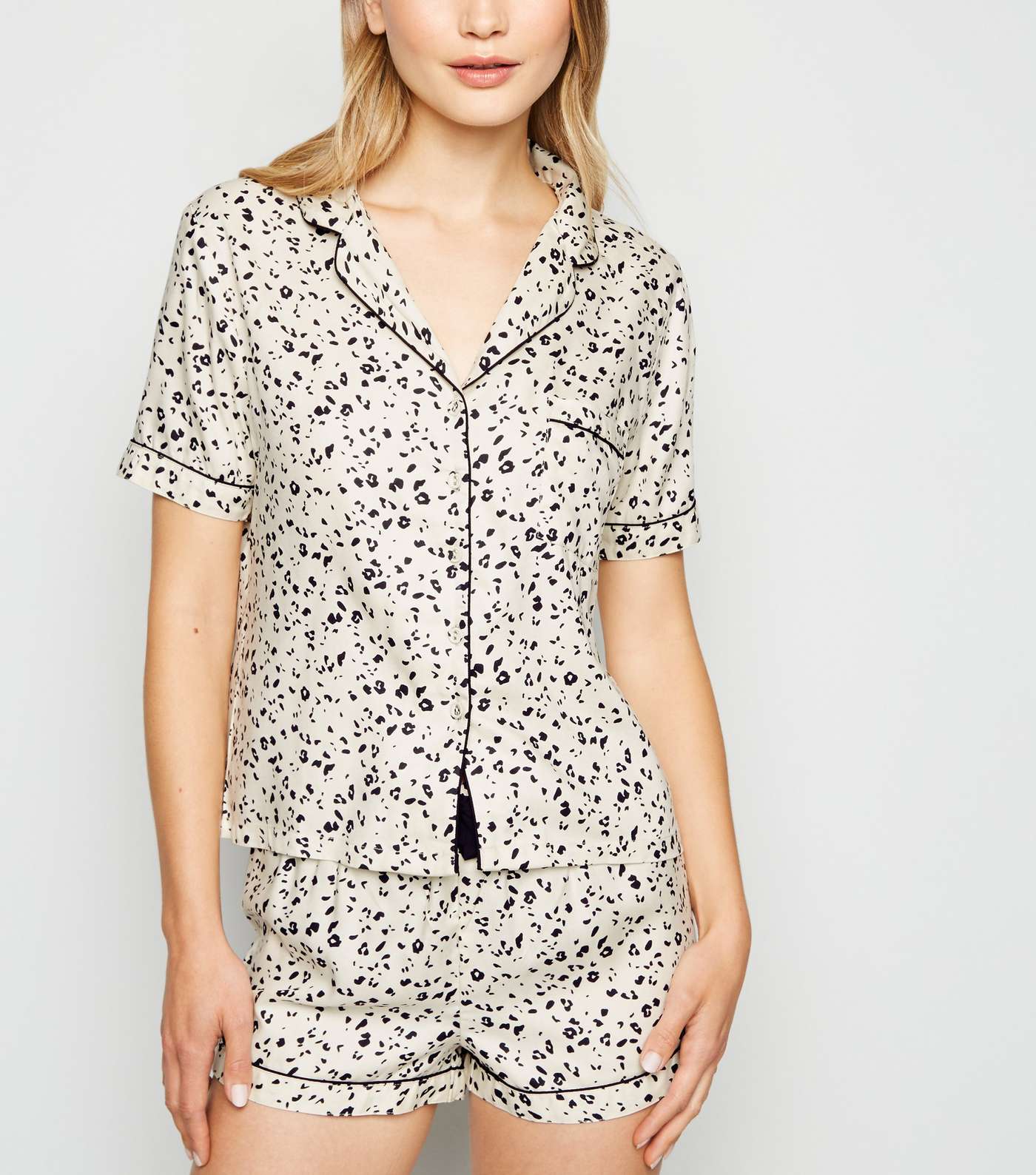 Brown Leopard Print Pyjama Set
