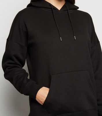 black long hoodie women's