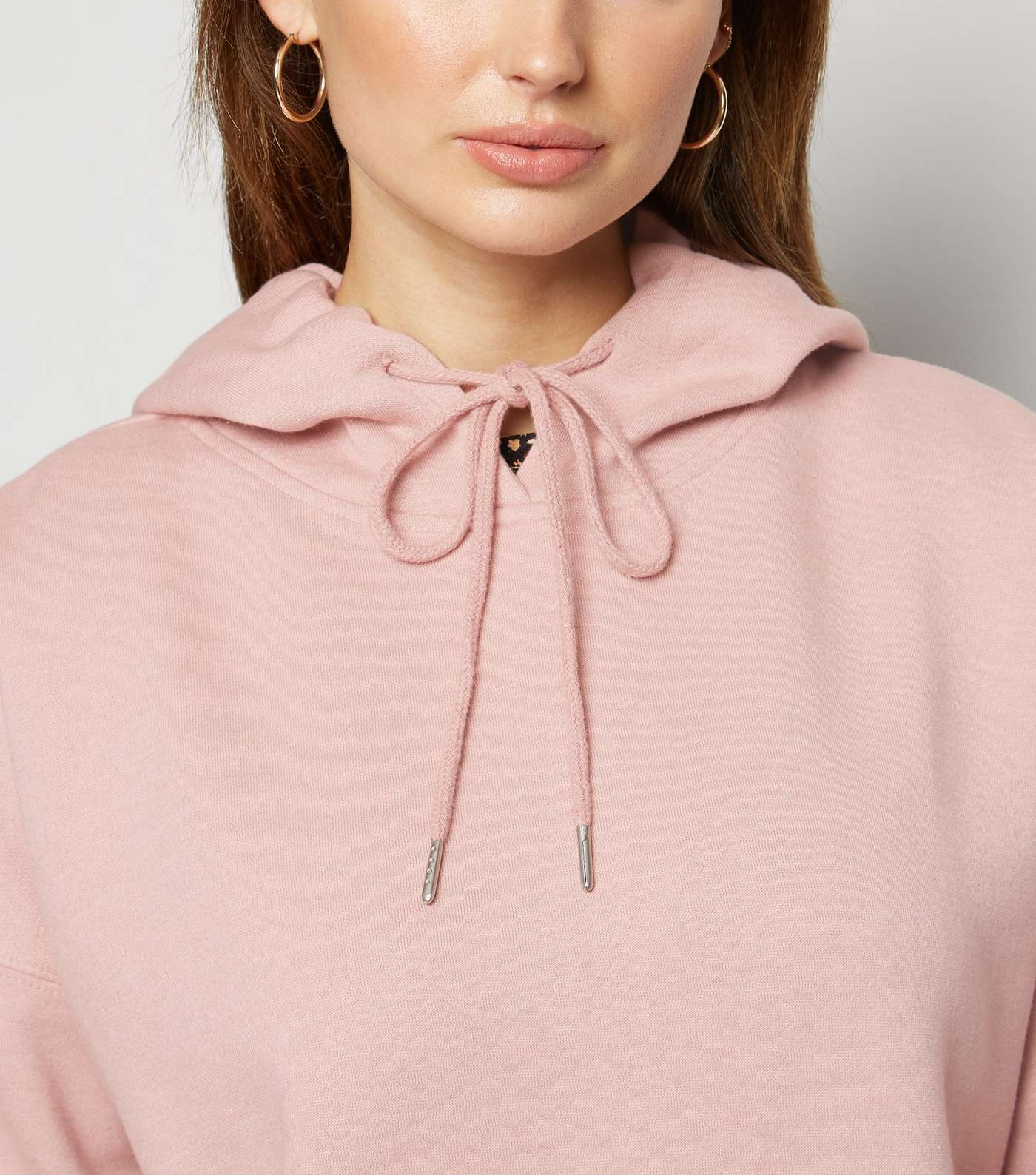 Mid Pink Long Sleeve Jersey Hoodie Image 5