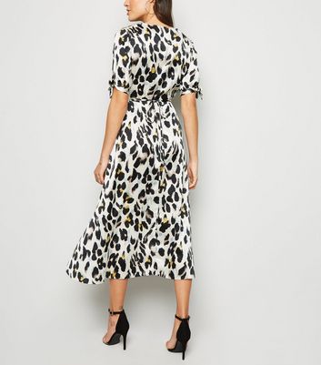 new look ax paris leopard print dress