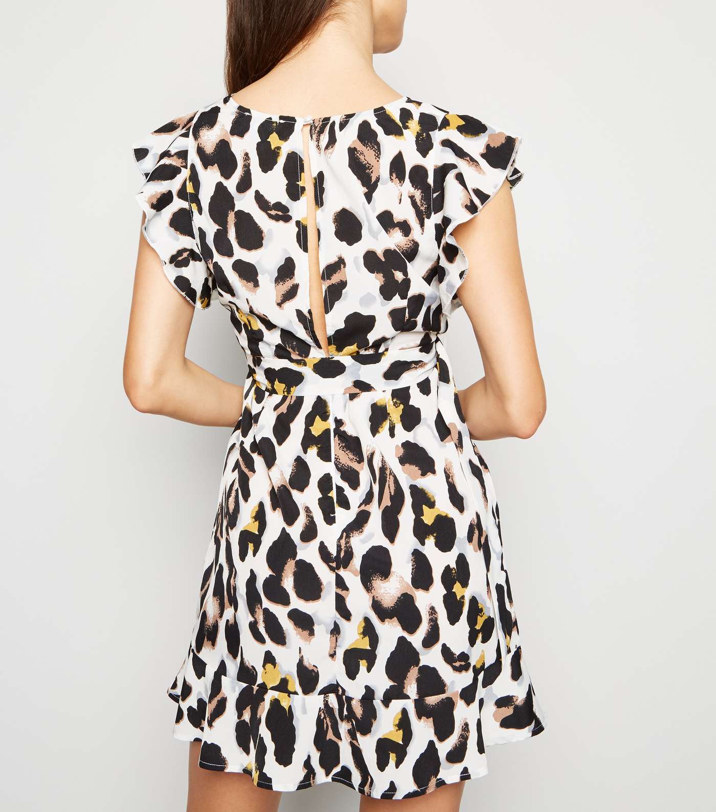 AX Paris Off White Leopard Print Dress Image 3