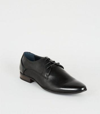 new look black leather shoes