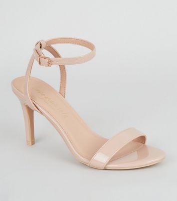 Nude sandal hotsell heels new look