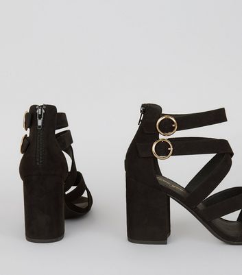 black strappy sandals new look