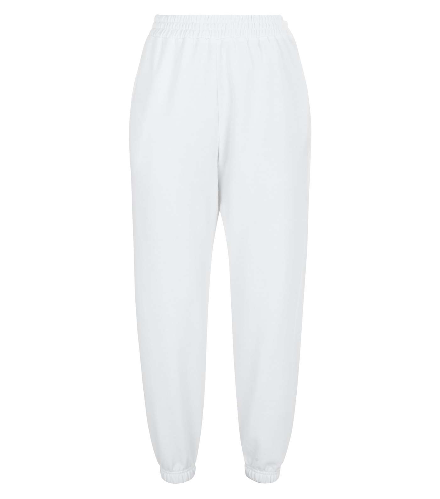Off White Cuffed Joggers Image 4