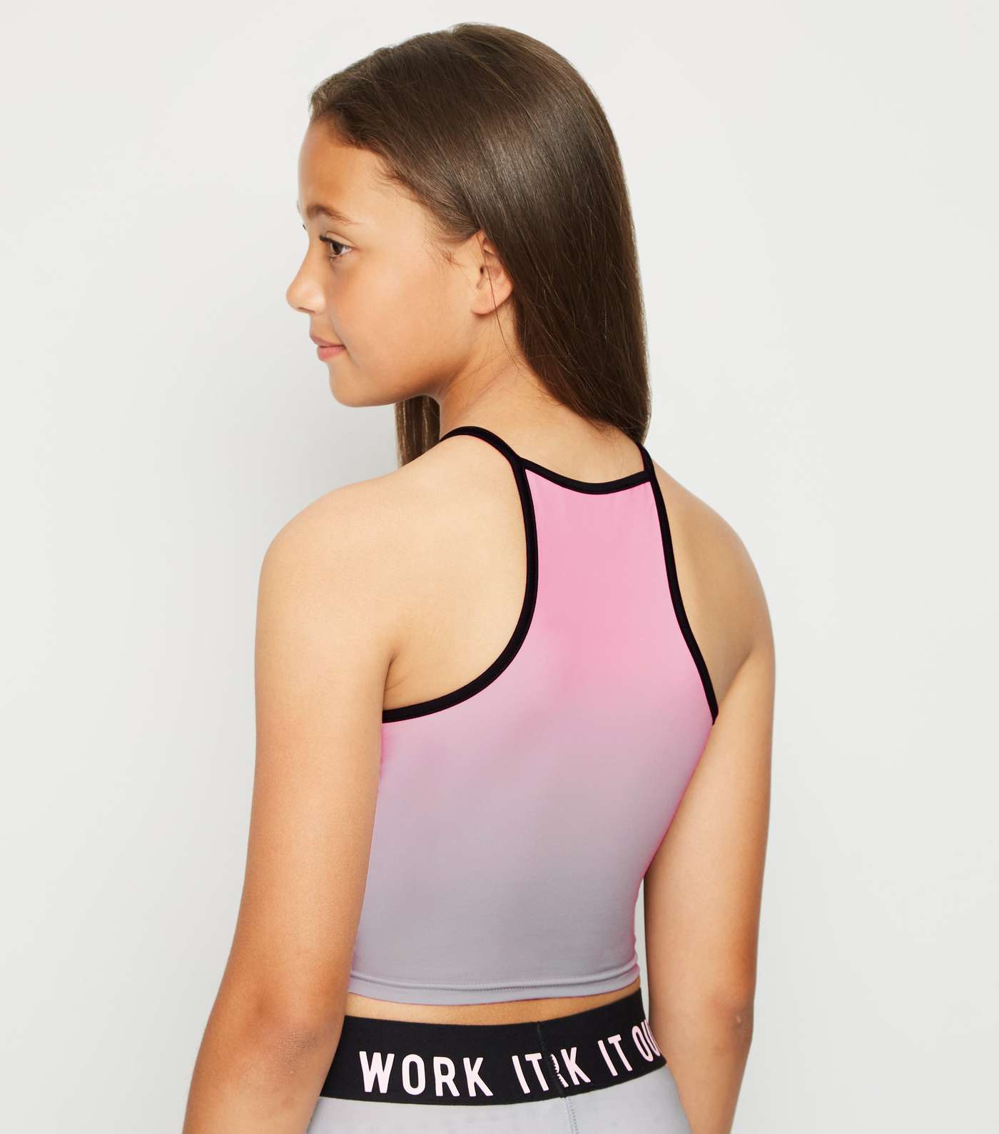Girls Pink Ombré Sports Cami Image 5