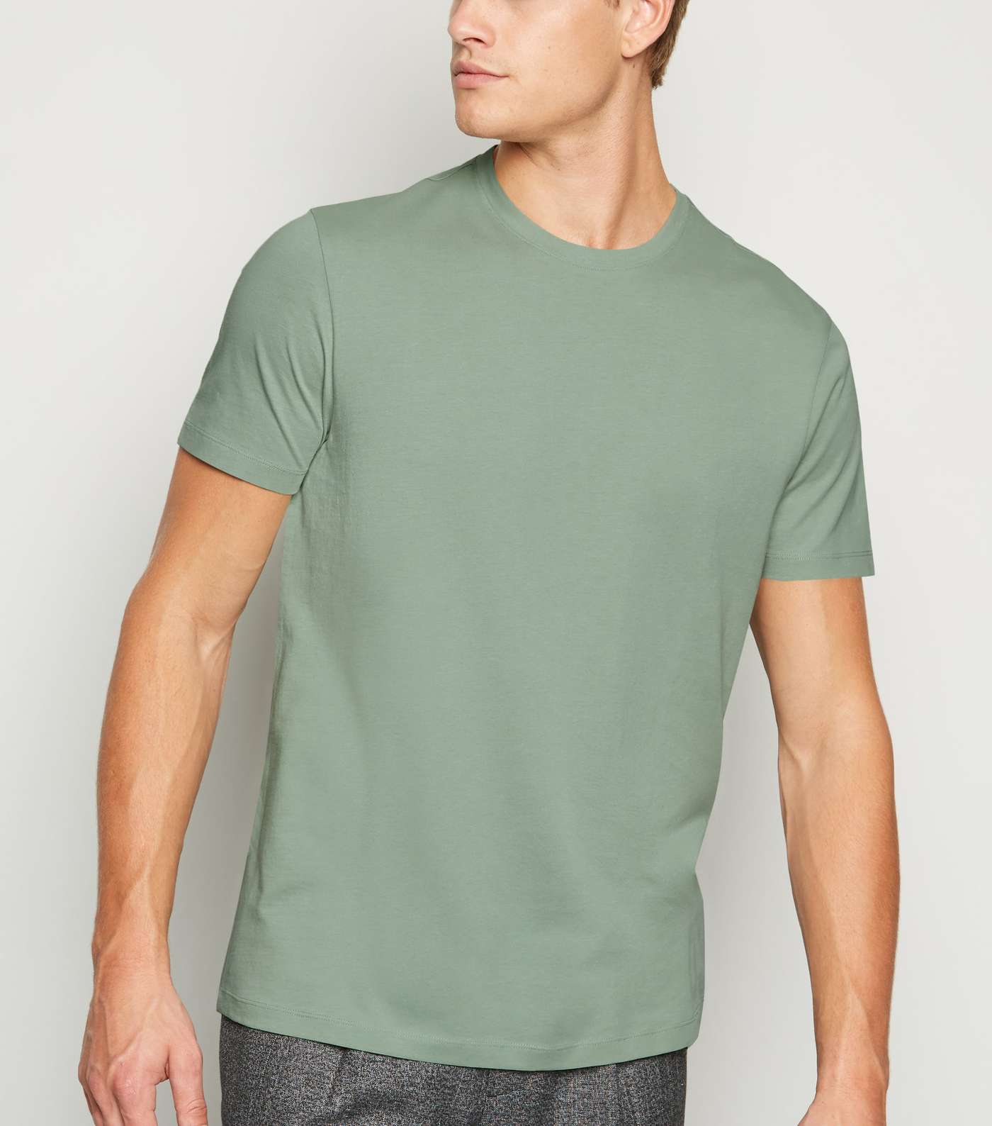 Light Green Short Sleeve Crew T-Shirt