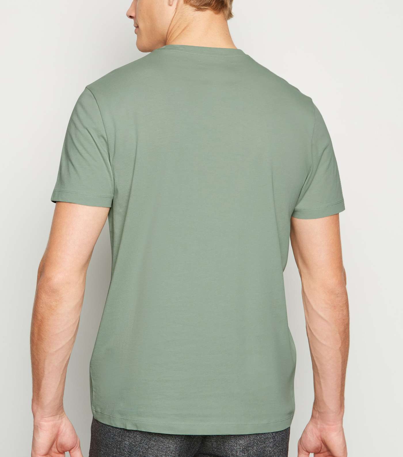 Light Green Short Sleeve Crew T-Shirt Image 3