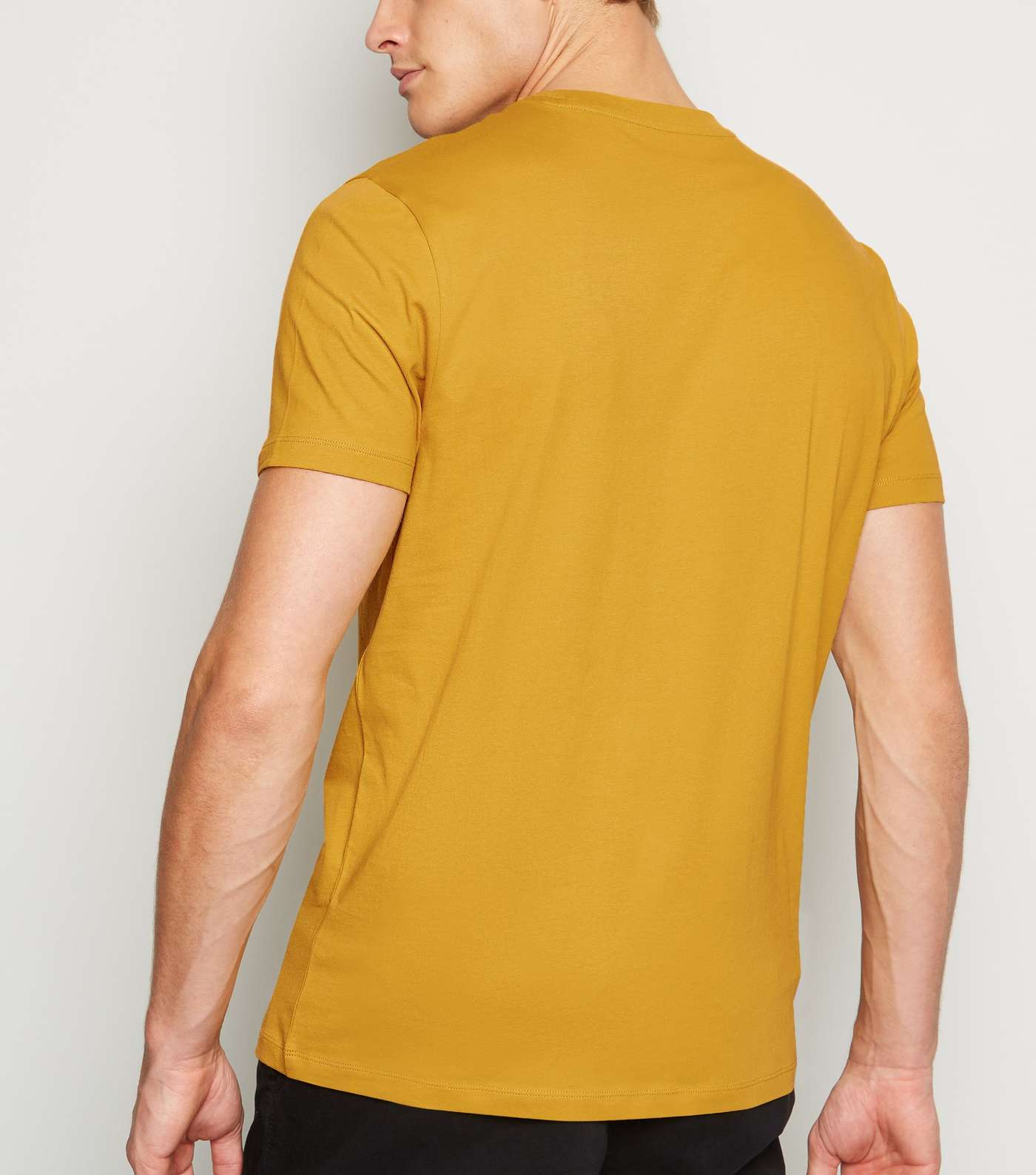 Yellow Short Sleeve Crew T-Shirt Image 3