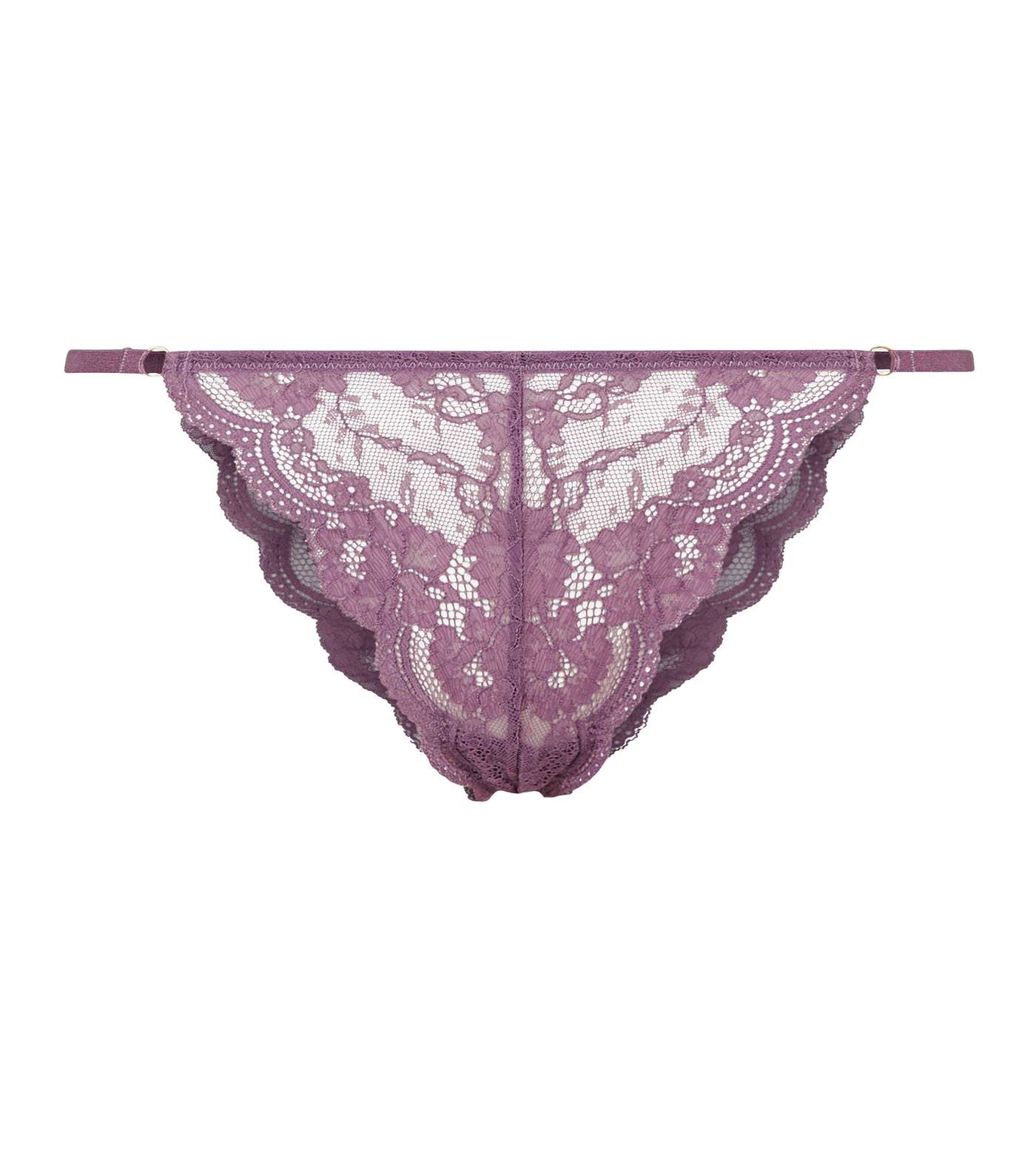 Light Purple Lace Strappy Tanga Briefs Image 3