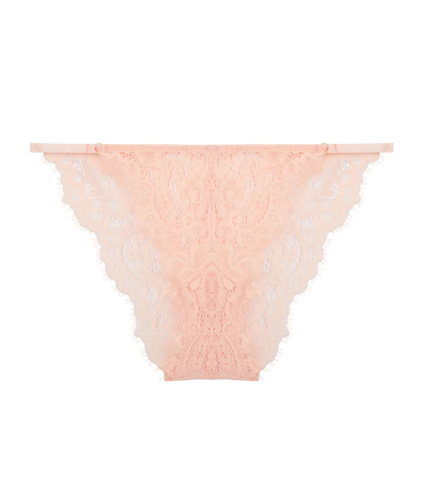Mid Pink Lace Strappy Tanga Briefs Image 5