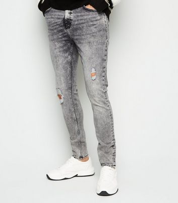 acid wash grey jeans