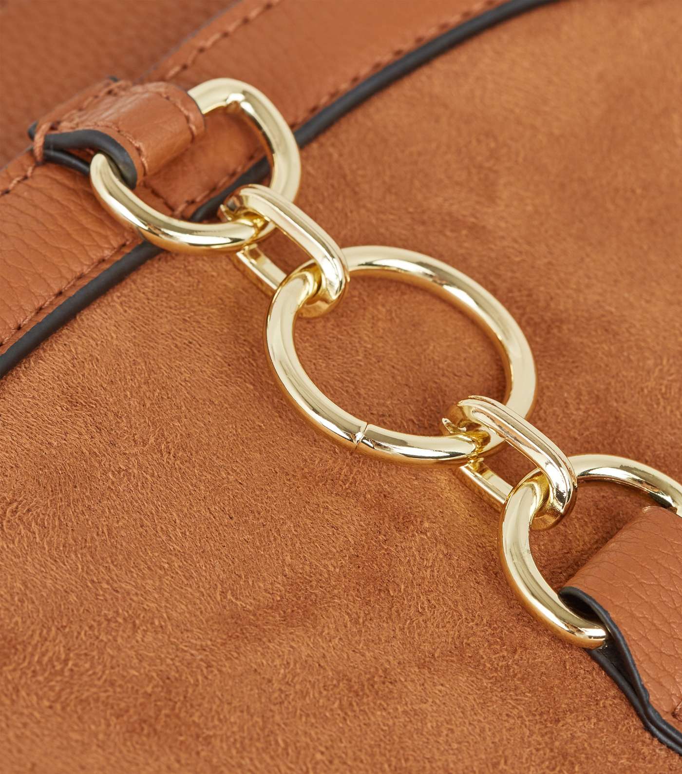 Tan Ring Front Saddle Bag Image 5