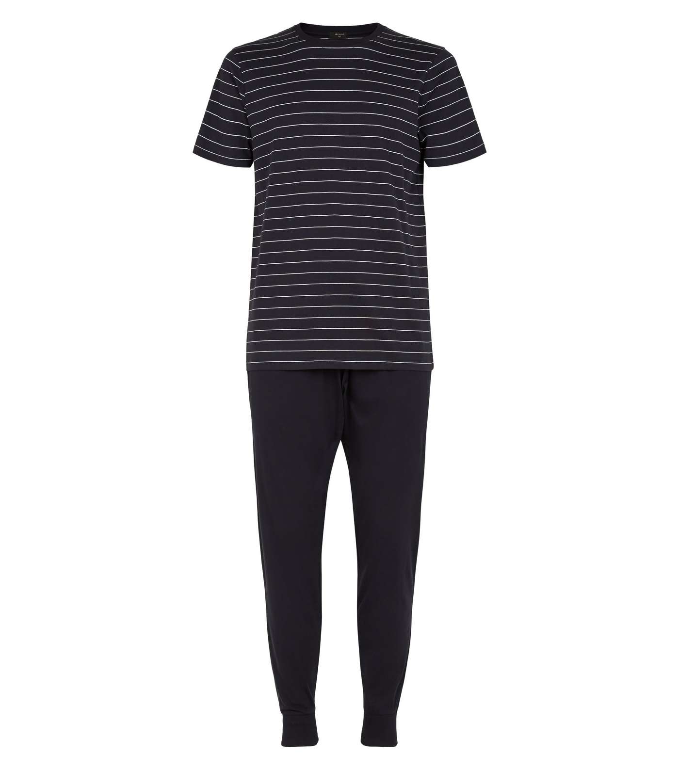 Navy Stripe Pyjama Set Image 4