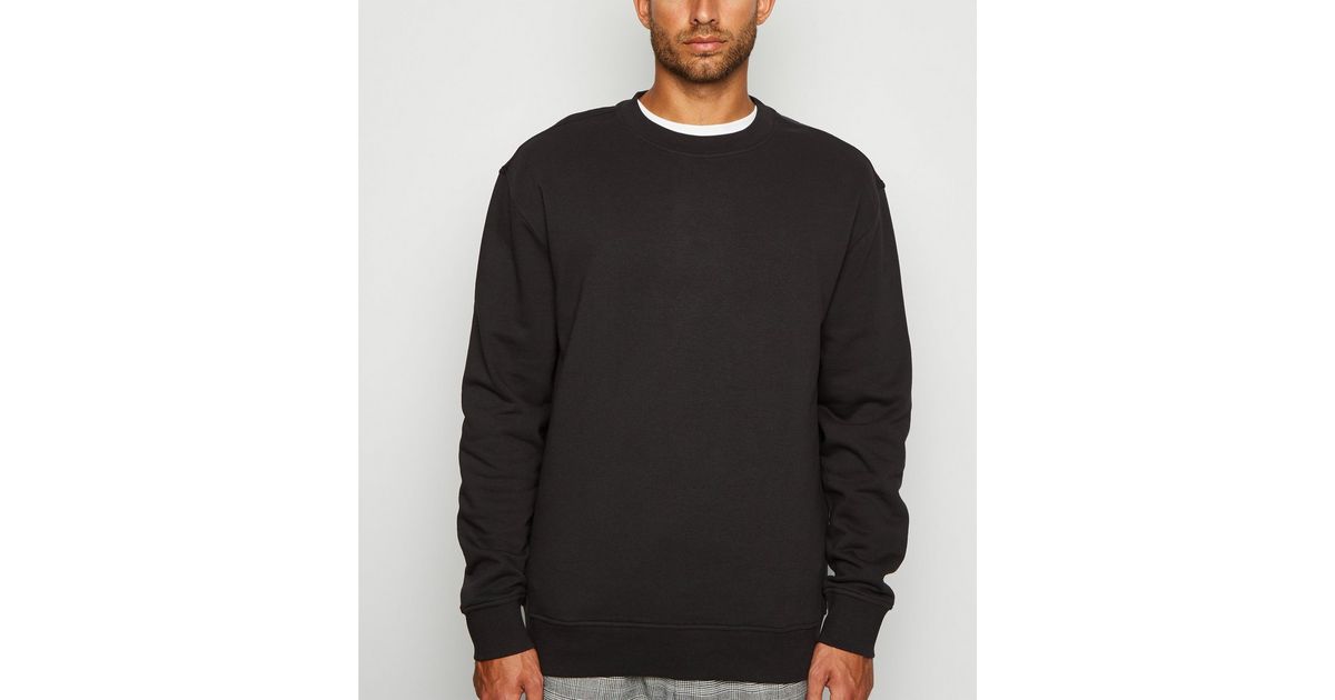 Black Crew Neck Sweatshirt | New Look