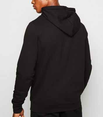 new look mens black hoodie
