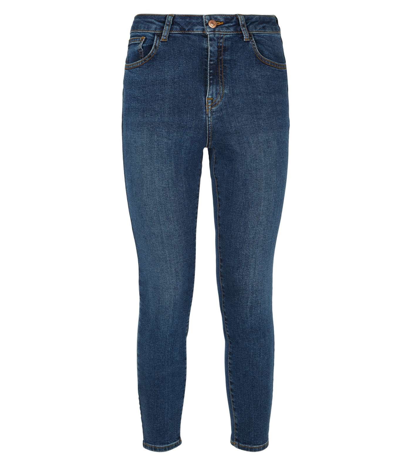 Petite Blue 'Lift & Shape' Skinny Jeans Image 4