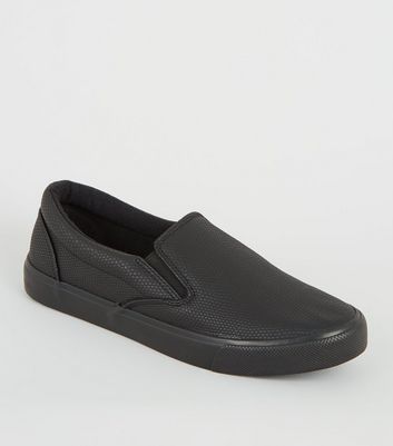 new look slip on trainers