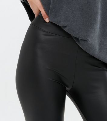 leather look leggings