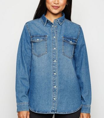 new look ladies denim shirt