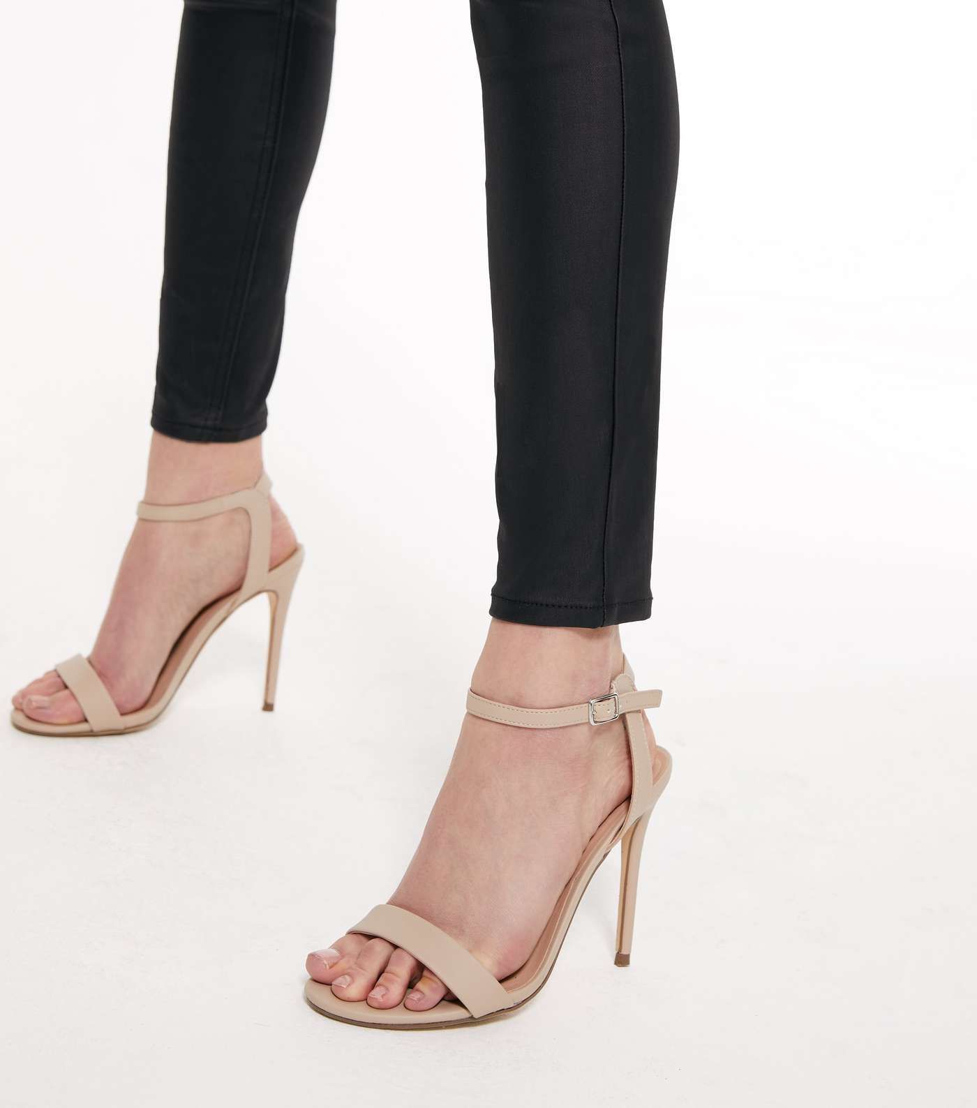 Tall Black Leather-Look 'Lift & Shape' Jenna Skinny Jeans Image 4