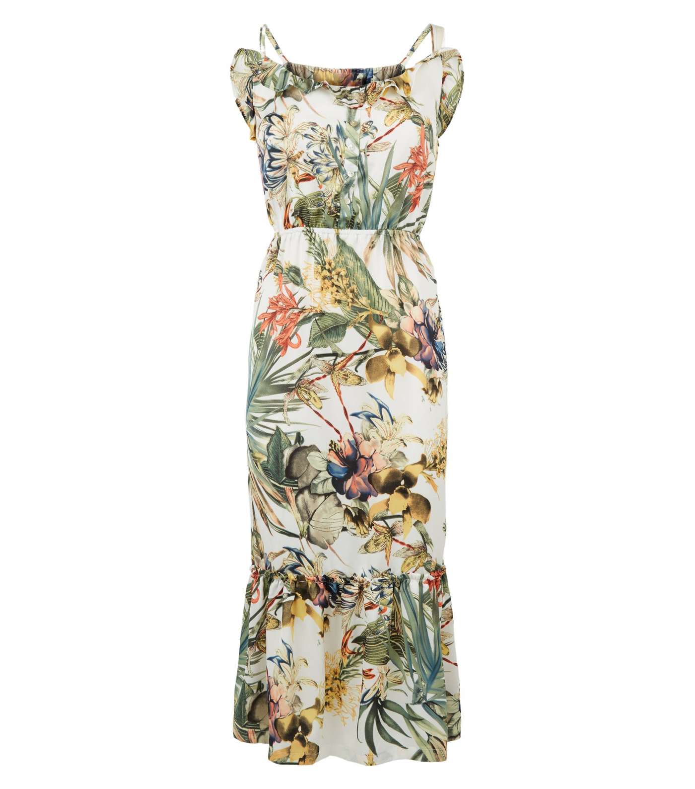 Urban Bliss Multicoloured Floral Tiered Midi Dress Image 4