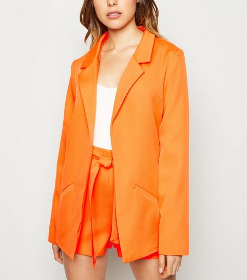 Urban Bliss Bright Orange Neon Blazer
