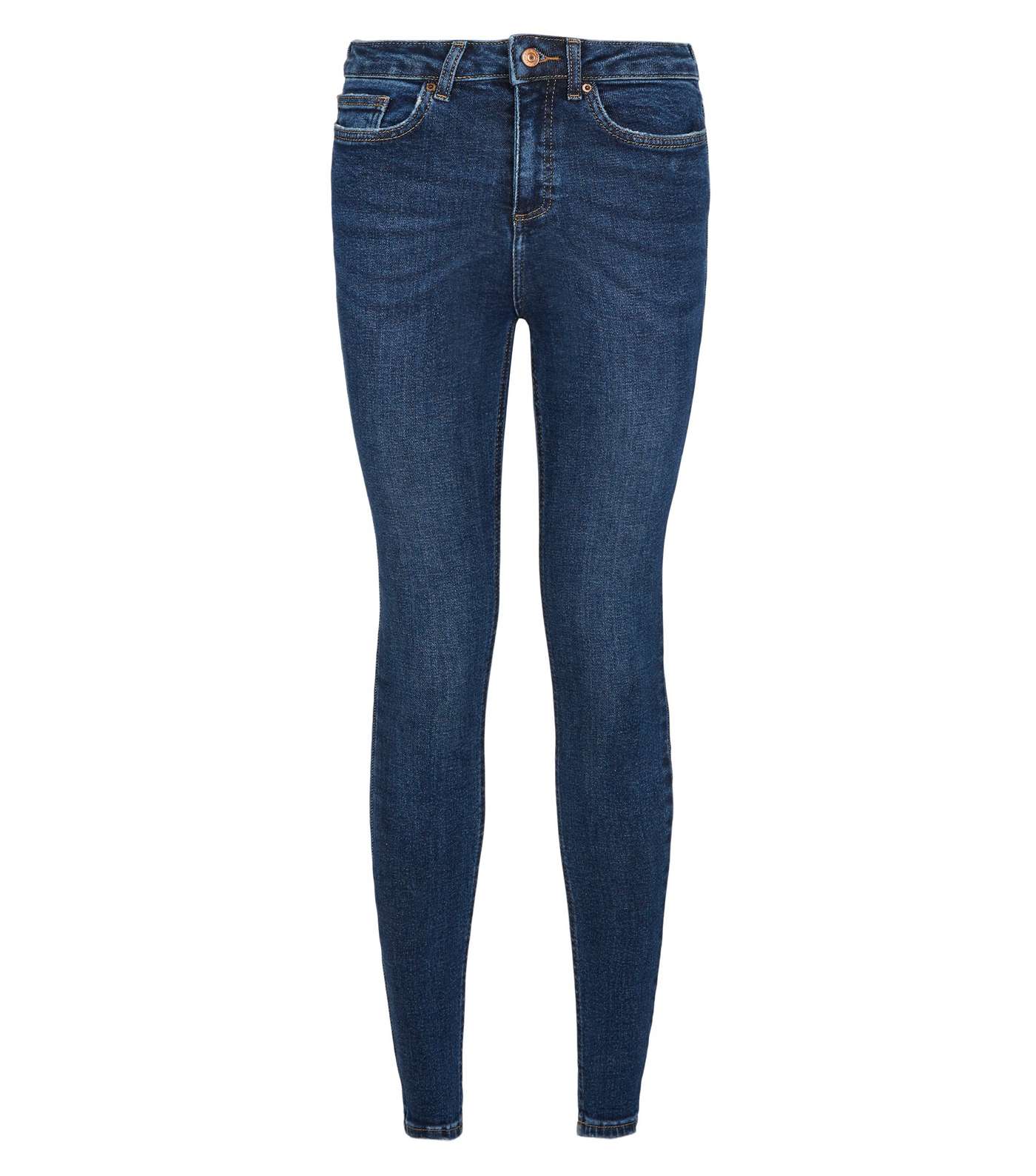 Blue Rinse Wash Hallie Super Skinny Jeans Image 4