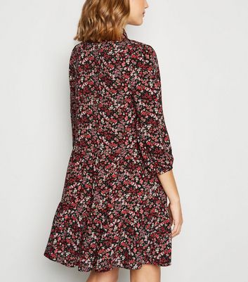 new look floral shirt dress