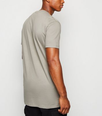 River island mens hot sale longline t shirt