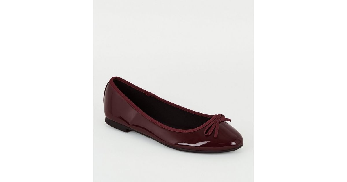 red ballet pumps uk