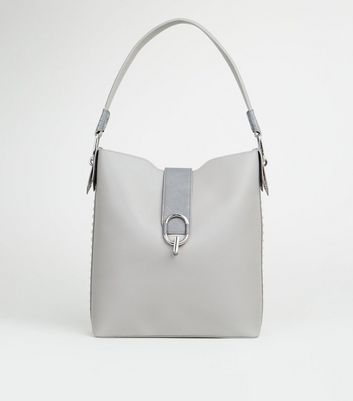 New look grey outlet handbag