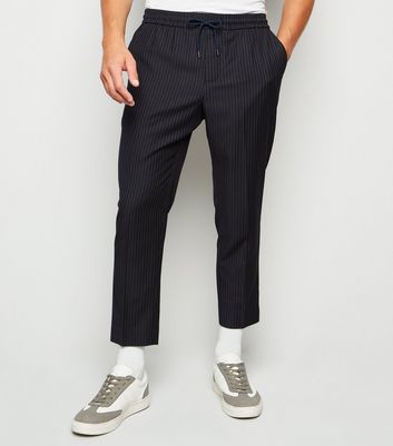 pinstripe cropped trousers