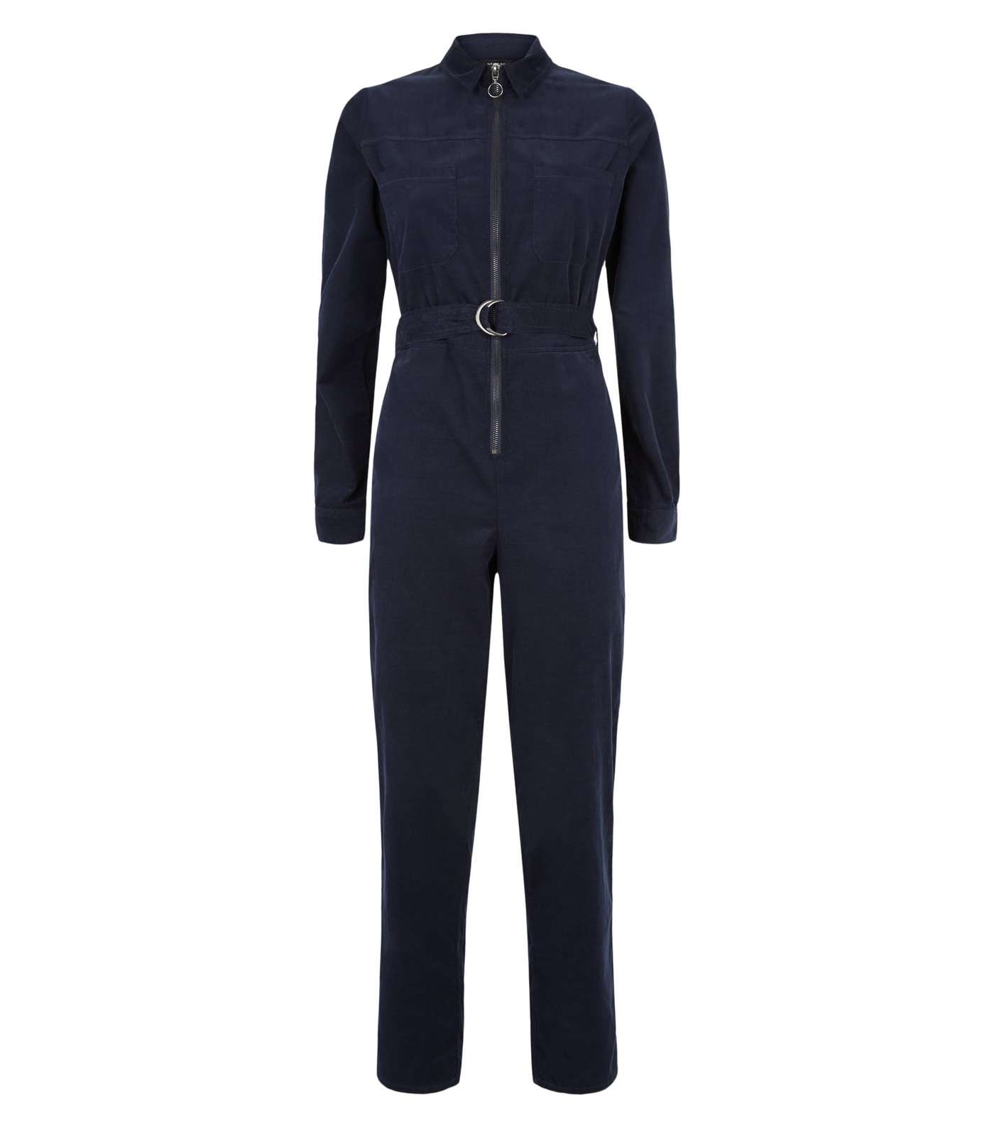 Navy Cord Belted Boilersuit  Image 4