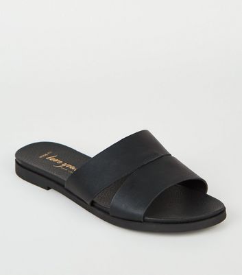 wide fit sliders womens