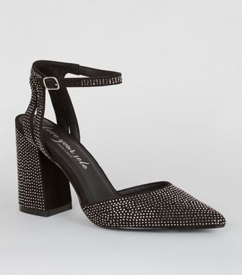 escarpin suedine noir