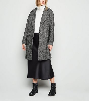 herringbone oversized coat