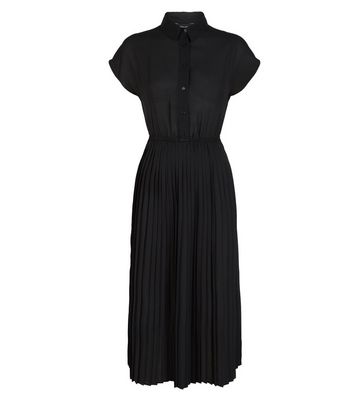 new look black midi dress