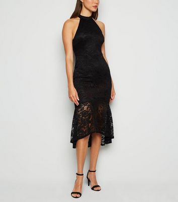 new look black lace dress