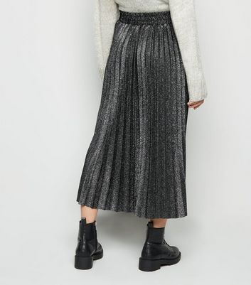 petite glitter midi skirt
