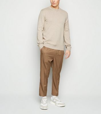 Image of Camel Crew Neck Jumper New Look