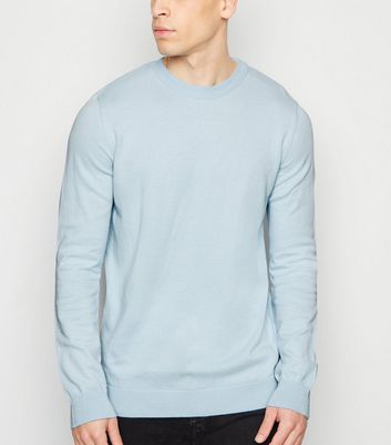 Mens pale blue jumper best sale