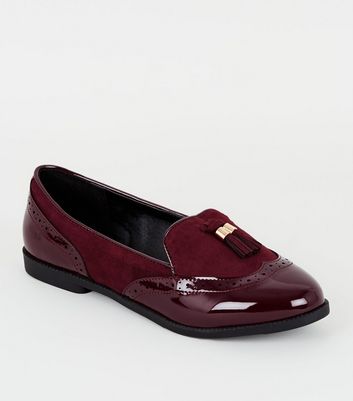 red loafers wide fit