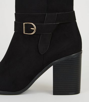 bottes mi mollet noires femme