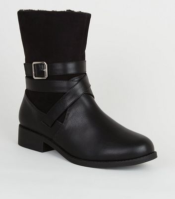 girls black calf boots