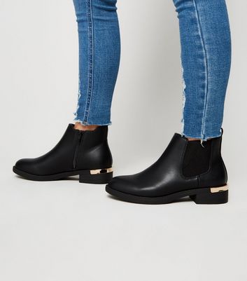 girls leather chelsea boot