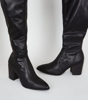 new look ladies knee high boots