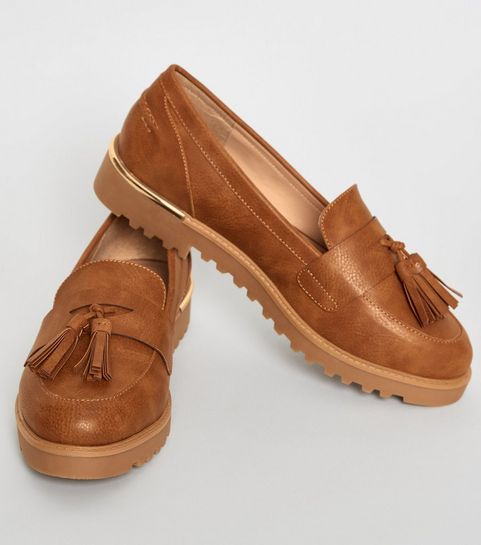 newlook chunky loafers